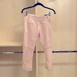 Calia Mid Rise Capri Leggings, Size S, Blush Pink